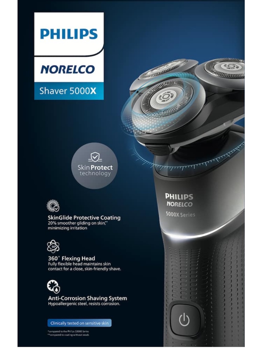 Philips Norelco Shaver 5000X in Black and Silver - Picture 2 of 7
